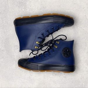 Converse Leather High Top Shoes NWOT